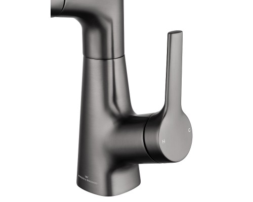 Смеситель для раковины Wonzon & Woghand WW-121B108-BGG цвет Темный графит