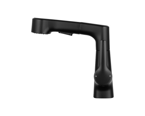 Смеситель для раковины Wonzon & Woghand WW-121B108-MB цвет Черный матовый