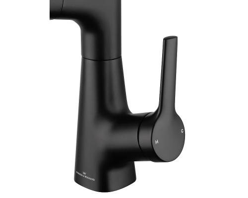 Смеситель для раковины Wonzon & Woghand WW-121B108-MB цвет Черный матовый