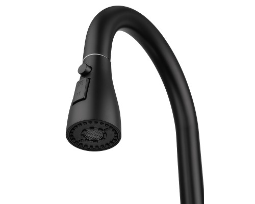 Смеситель для кухни Wonzon & Woghand WW-121E201B-MB цвет Черный матовый