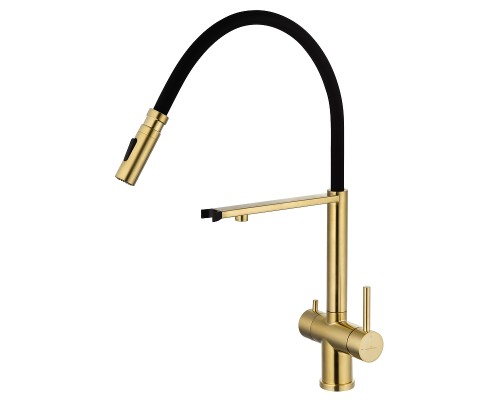Смеситель для кухни Wonzon & Woghand WW-88458009-BG цвет Брашированное золото
