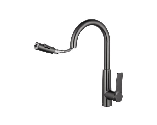 Смеситель для кухни Wonzon & Woghand WW-A20782-BGG цвет Темный графит