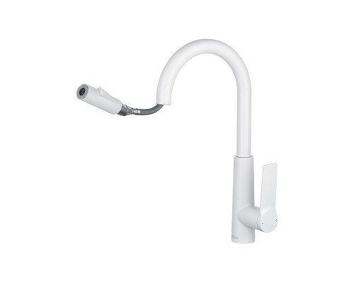 Смеситель для кухни Wonzon & Woghand WW-A20782-MW цвет Белый матовый