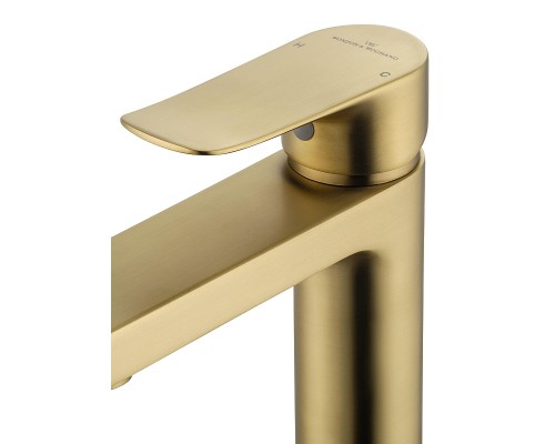 Смеситель для раковины Wonzon & Woghand WW-A40222-BG цвет Брашированное золото