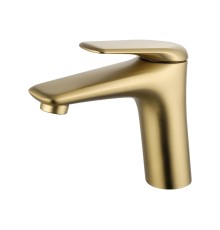 Смеситель для раковины Wonzon & Woghand WW-A41222-BG цвет Брашированное золото