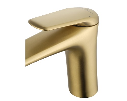 Смеситель для раковины Wonzon & Woghand WW-A41222-BG цвет Брашированное золото