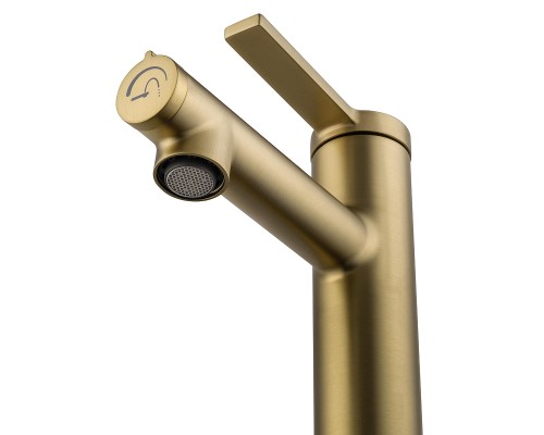 Смеситель для раковины Wonzon & Woghand WW-H1017-BG цвет Брашированное золото
