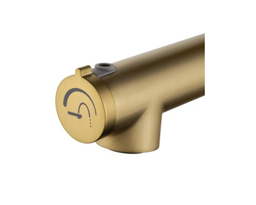 Смеситель для раковины Wonzon & Woghand WW-H1017-BG цвет Брашированное золото