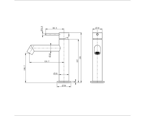Смеситель для раковины Wonzon & Woghand WW-H1063-MW цвет Белый матовый