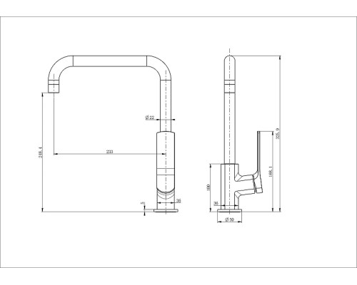 Смеситель для кухни Wonzon & Woghand WW-L1006-MW цвет Белый матовый