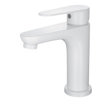 Смеситель для раковины Wonzon & Woghand Alfa WW-A40202-MW цвет Белый матовый