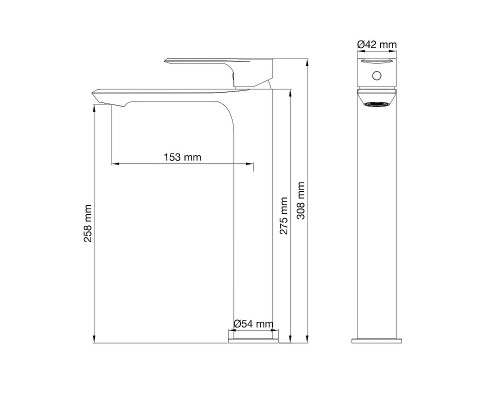 Смеситель для раковины Wonzon & Woghand Brilliant WW-88019079-BG цвет Брашированное золото