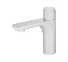 Смеситель для раковины Wonzon & Woghand Click WW-A40412-MW цвет Белый матовый