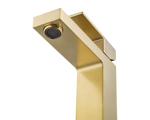Смеситель для раковины Wonzon & Woghand Cube WW-88139016-BG цвет Брашированное золото