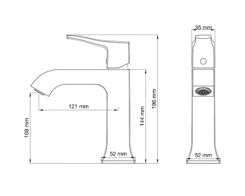 Смеситель для раковины Wonzon & Woghand Flex WW-88018072-BN цвет Брашированный никель