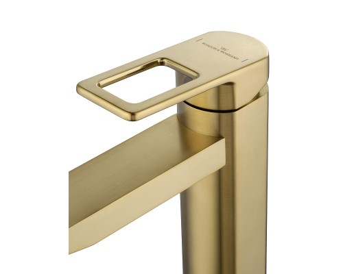 Смеситель для раковины Wonzon & Woghand Frame WW-88139010-BG цвет Брашированное золото
