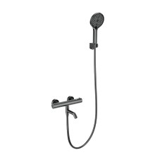 Смеситель для ванны Wonzon & Woghand Inn WW-B2065-A1-BGG с термостатом цвет Темный графит