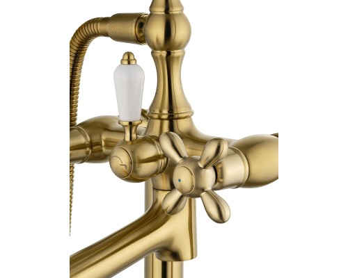 Смеситель для ванны Wonzon & Woghand Retro WW-88649020-BG универсальный цвет Брашированное золото
