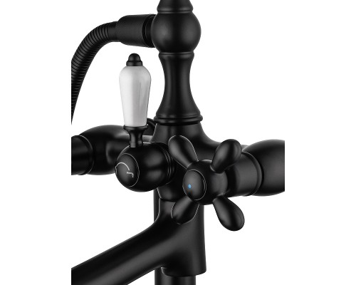 Смеситель для ванны Wonzon & Woghand Retro WW-88649020-MB универсальный цвет Черный матовый