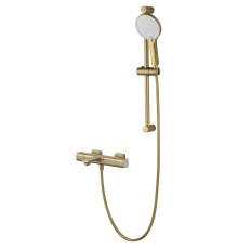 Смеситель для ванны Wonzon & Woghand Solid WW-C2011-A-BG с термостатом цвет Брашированное золото