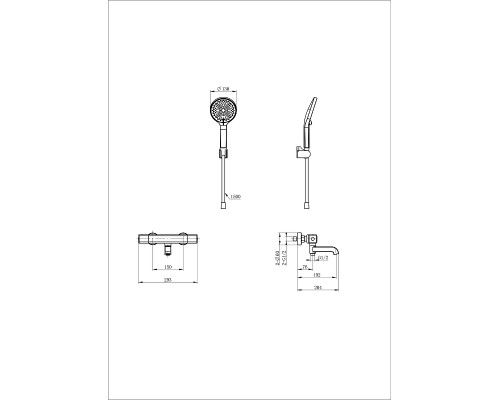 Смеситель для ванны Wonzon & Woghand Stay WW-B2016-A1-CR с термостатом цвет Хром