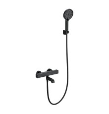 Смеситель для ванны Wonzon & Woghand Stay WW-B2016-A1-MB с термостатом цвет Черный матовый