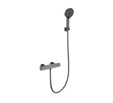 Смеситель для душа Wonzon & Woghand Stay WW-B2016-A-BGG с термостатом цвет Темный графит