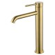 Смеситель для раковины Wonzon & Woghand Stick WW-88239017-BG цвет Брашированное золото