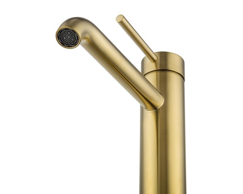 Смеситель для раковины Wonzon & Woghand Stick WW-88239017-BG цвет Брашированное золото