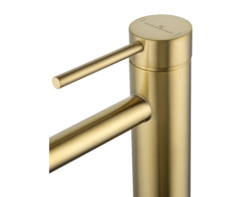 Смеситель для раковины Wonzon & Woghand Stick WW-88239017-BG цвет Брашированное золото