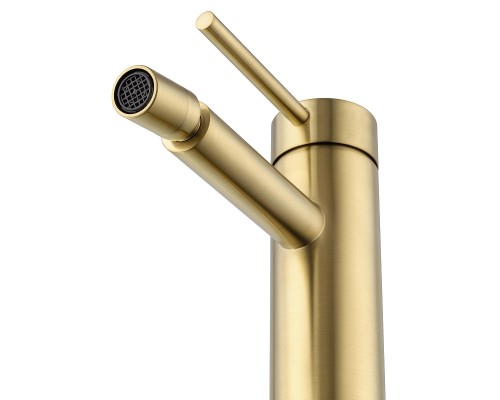 Смеситель для биде Wonzon & Woghand Stick WW-88339017-BG цвет Брашированное золото