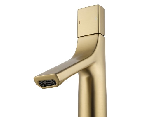 Смеситель для раковины Wonzon & Woghand The One WW-H010-BG цвет Брашированное золото