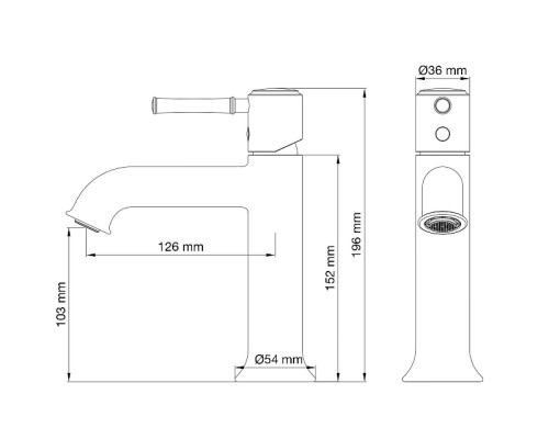 Смеситель для раковины Wonzon & Woghand Tor WW-88018073-CR цвет Хром