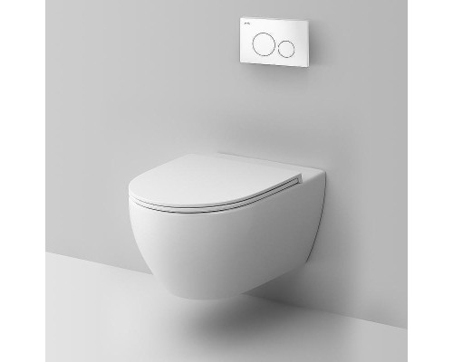 Комплект унитаза с инсталляцией AM.PM Awe FlashClean IS49001.111700 с сиденьем Микролифт и Белой клавишей смыва