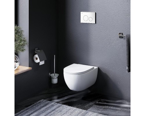 Комплект унитаза с инсталляцией AM.PM Awe FlashClean IS49001.111700 с сиденьем Микролифт и Белой клавишей смыва