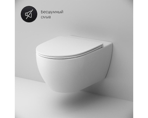 Комплект унитаза с инсталляцией AM.PM Awe FlashClean IS49038.111700 с сиденьем Микролифт и Черной матовой клавишей смыва