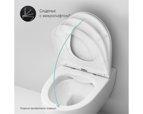 Комплект унитаза с инсталляцией AM.PM Awe FlashClean IS49038.111700 с сиденьем Микролифт и Черной матовой клавишей смыва