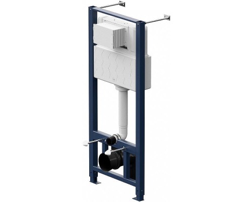 Комплект унитаза с инсталляцией AM.PM Awe FlashClean IS49038.111700 с сиденьем Микролифт и Черной матовой клавишей смыва