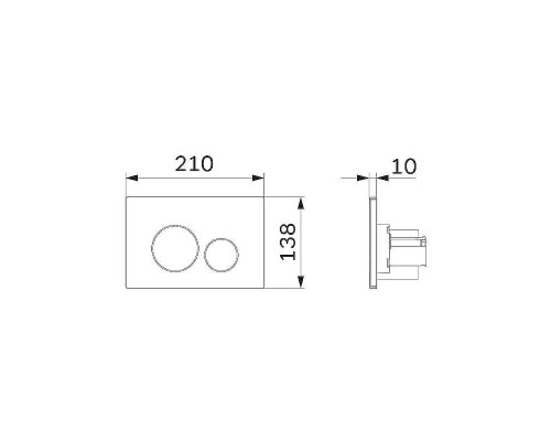 Комплект унитаза с инсталляцией AM.PM Awe FlashClean IS49038.111700 с сиденьем Микролифт и Черной матовой клавишей смыва