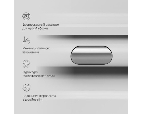 Унитаз AM.PM Func C8F1700SC подвесной с сиденьем Микролифт