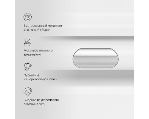 Унитаз AM.PM Func C8F1701SC подвесной с сиденьем Микролифт