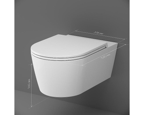 Унитаз AM.PM Func C8F1701SC подвесной с сиденьем Микролифт