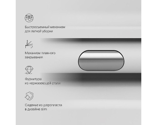 Унитаз AM.PM Func FlashClean C8F1700MWSC подвесной Белый матовый с сиденьем Микролифт