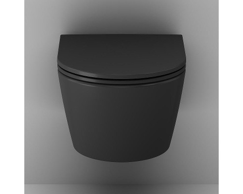 Унитаз AM.PM Func FlashClean C8F1700MBSC подвесной Черный матовый с сиденьем Микролифт