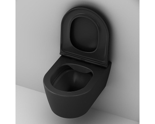 Унитаз AM.PM Func FlashClean C8F1700MBSC подвесной Черный матовый с сиденьем Микролифт