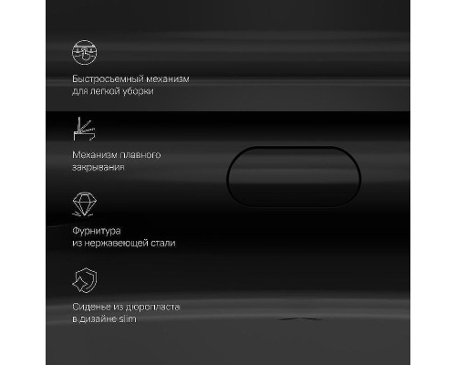 Унитаз AM.PM Func FlashClean C8F1700MBSC подвесной Черный матовый с сиденьем Микролифт