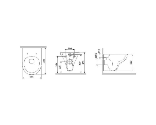 Унитаз AM.PM Gem FlashClean C901700SC подвесной с сиденьем Микролифт