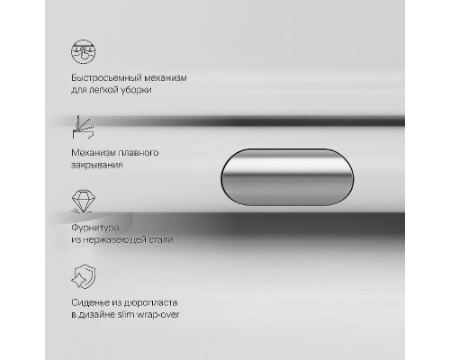 Унитаз AM.PM Gem FlashClean C901701SC подвесной с сиденьем Микролифт