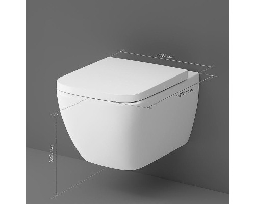 Унитаз AM.PM Gem FlashClean C901701SC подвесной с сиденьем Микролифт