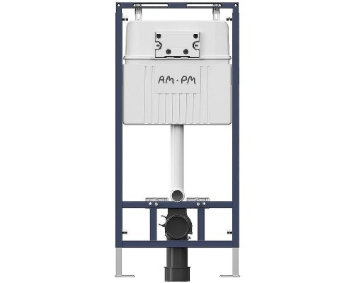 Комплект унитаза с инсталляцией AM.PM Gem FlashClean IS100201.901701 с сиденьем Микролифт и Белой глянцевой клавишей смыва